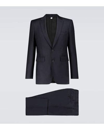 burberry london sharp blue suit|Burberry Suits for Men .